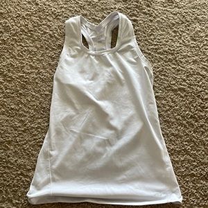 White Workout Tank Top